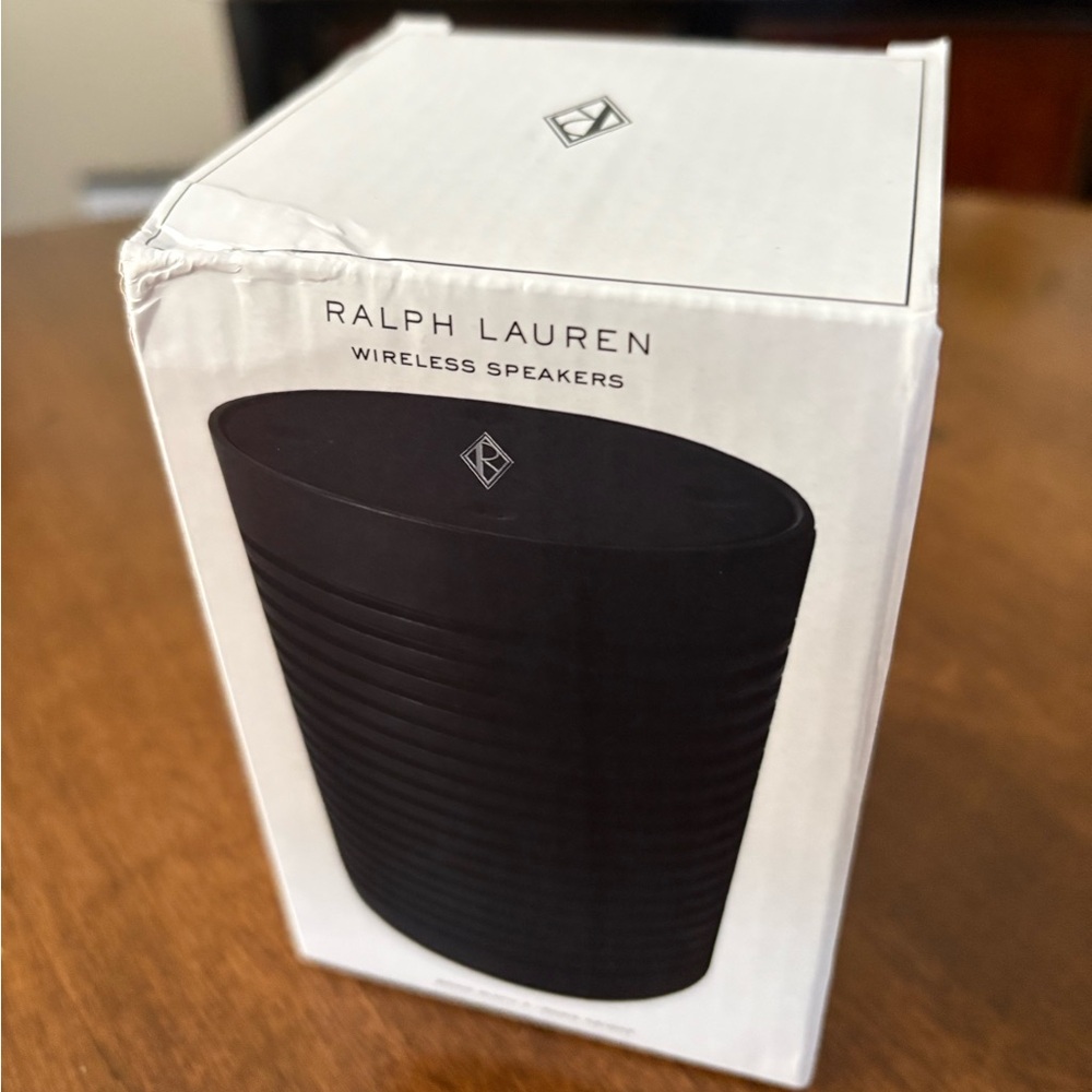 Ralph Lauren Black Wireless Speaker NEW
